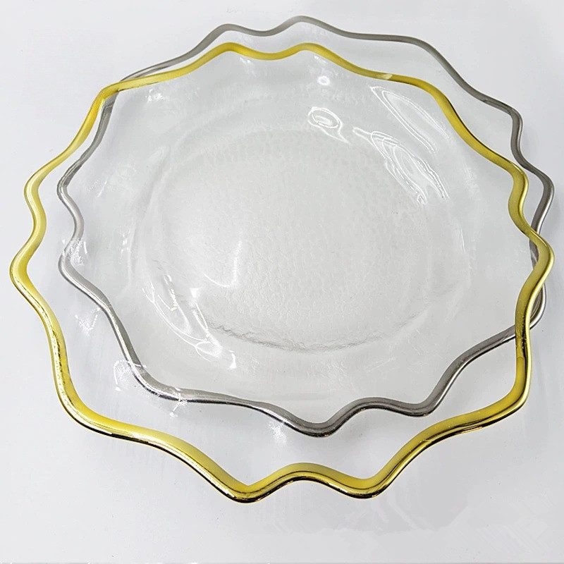 Wholesale Glass Charger Plate PZ-007 - Image 2